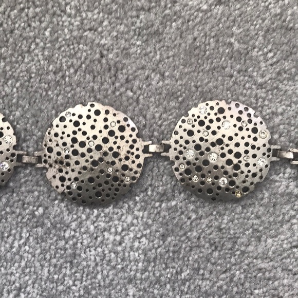 Chico’s matte silver belt - Picture 2 of 3